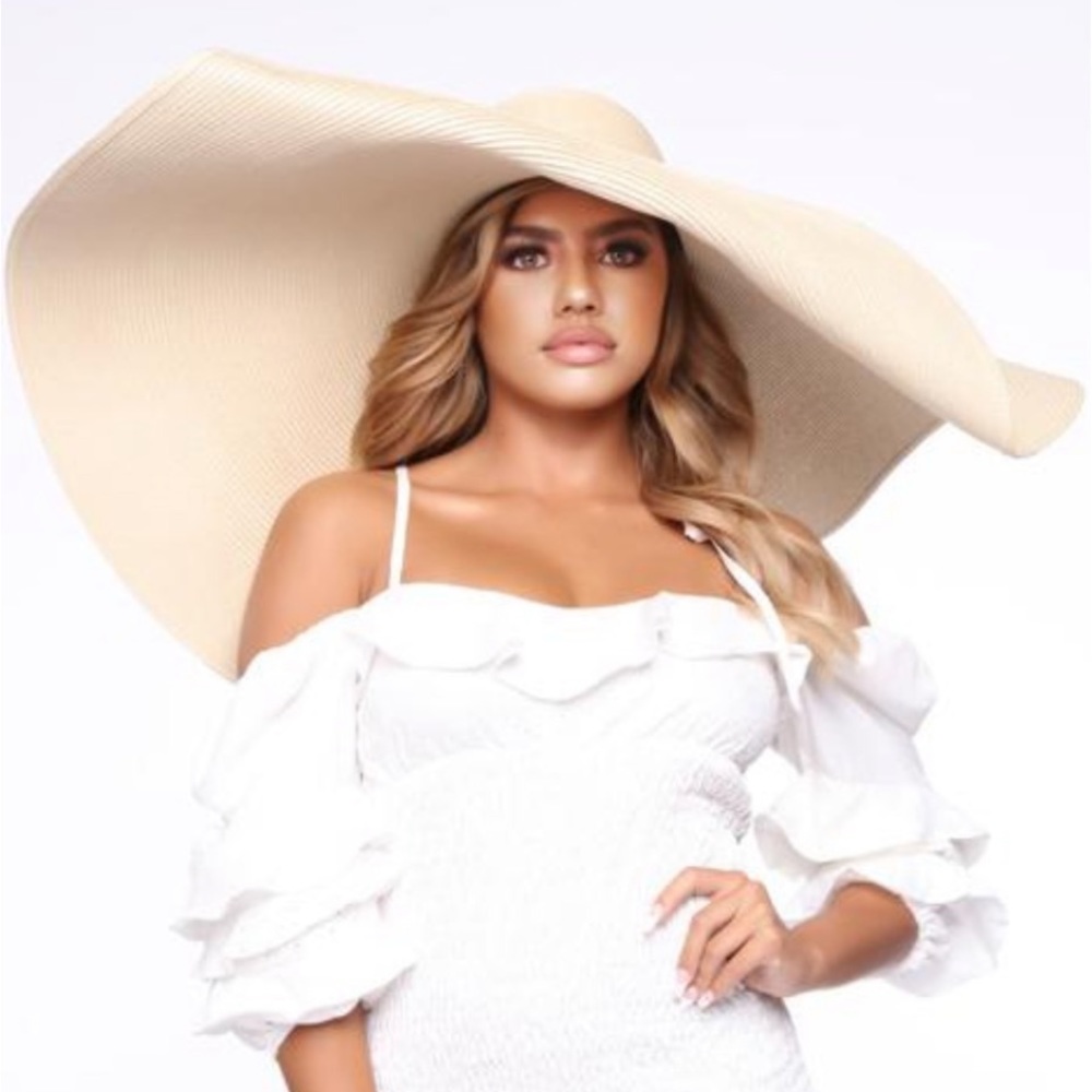 Xl plain straw hat